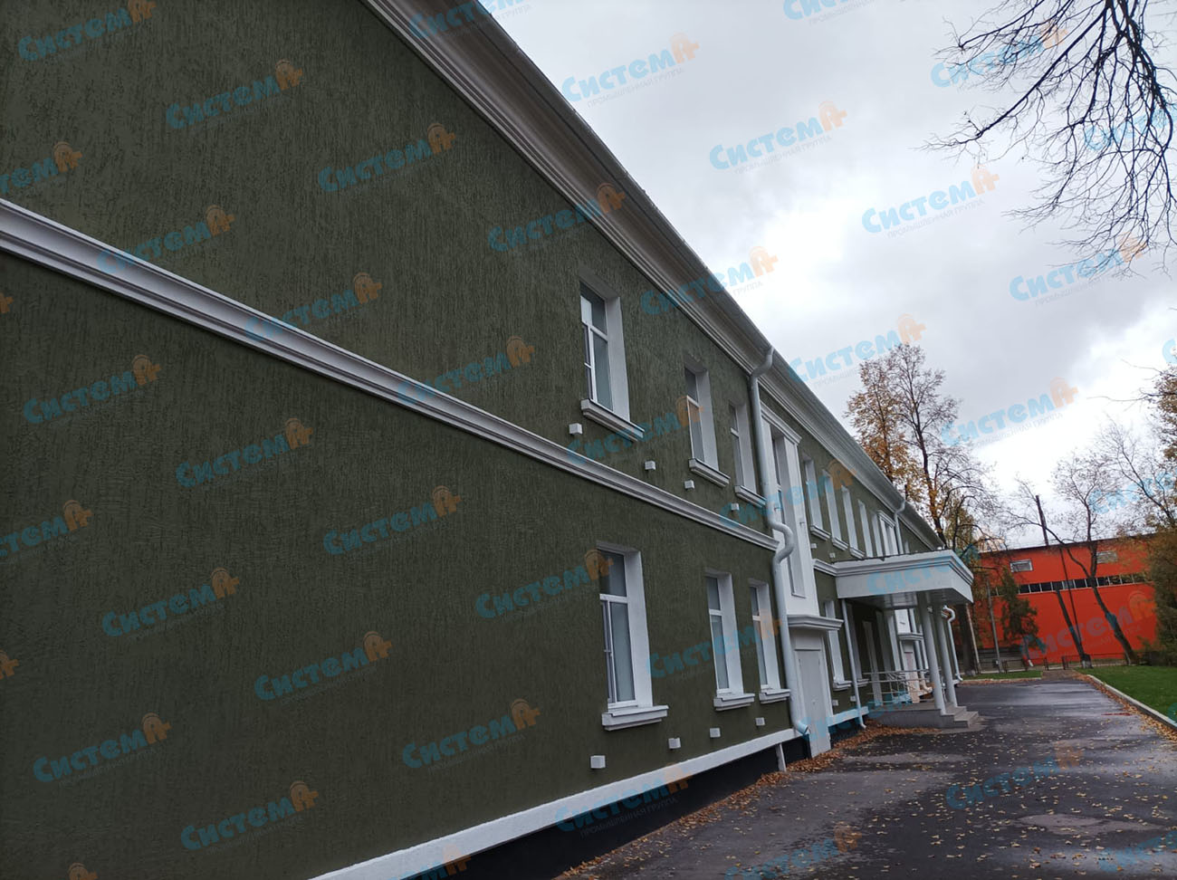 Пенопластовый декор для бизнес-центра