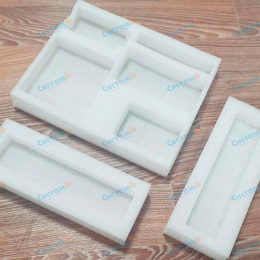 Раскрой защитной упаковки для техники из полимеров